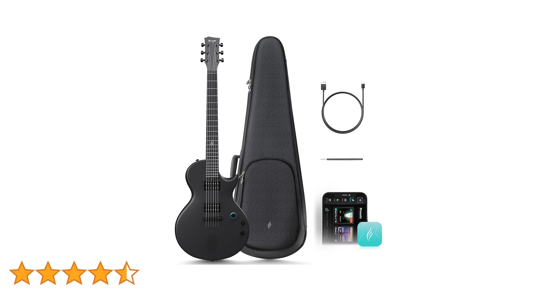 Enya Guitarra elétrica Nova Go Sonic 96 cm tamanho completo